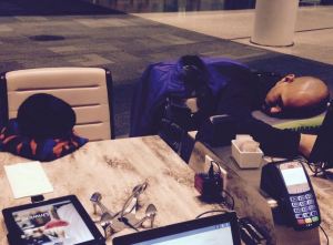 airport sleeping