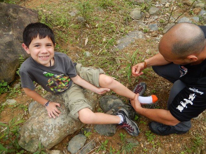 Got a little wet on the water crossing!