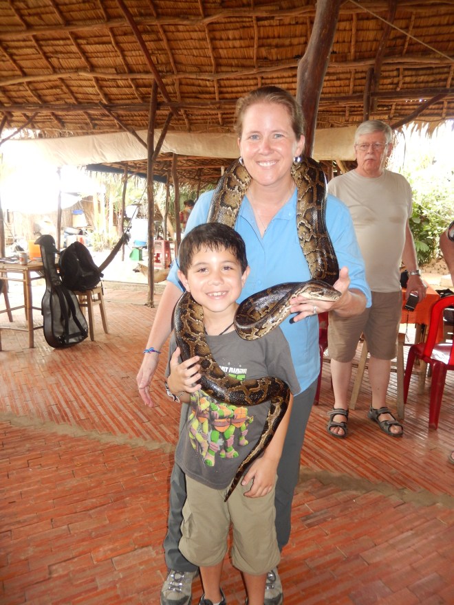 Hayden and I with the Python