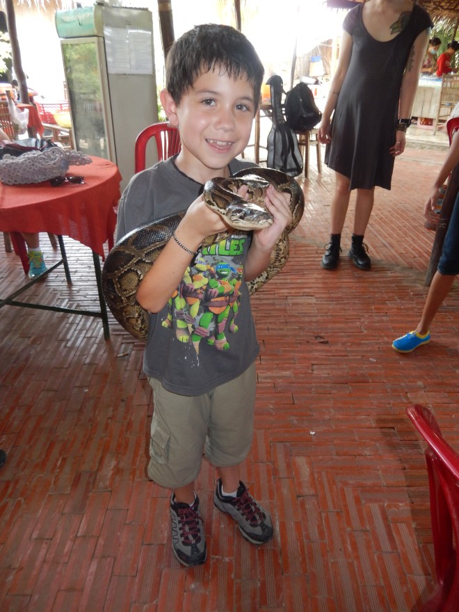 Hayden with the Python