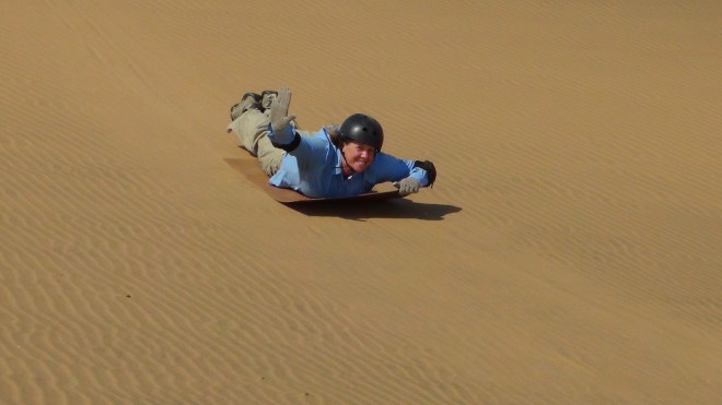 Sandboarding...I hit 73 km/hr
