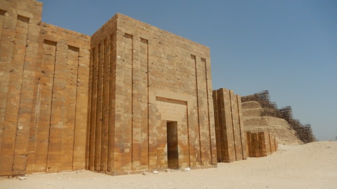 Remaining wall at Saqqara