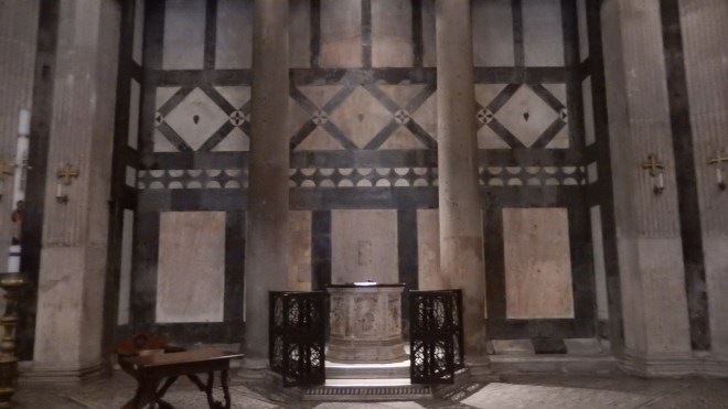 Baptistery baptismal fountain