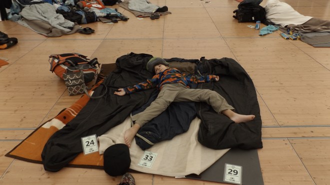 Our spot in The Tent