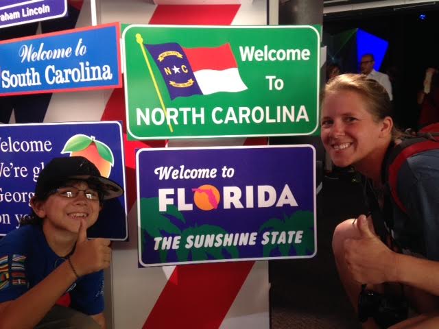 In the USA Pavilion with FL and NC