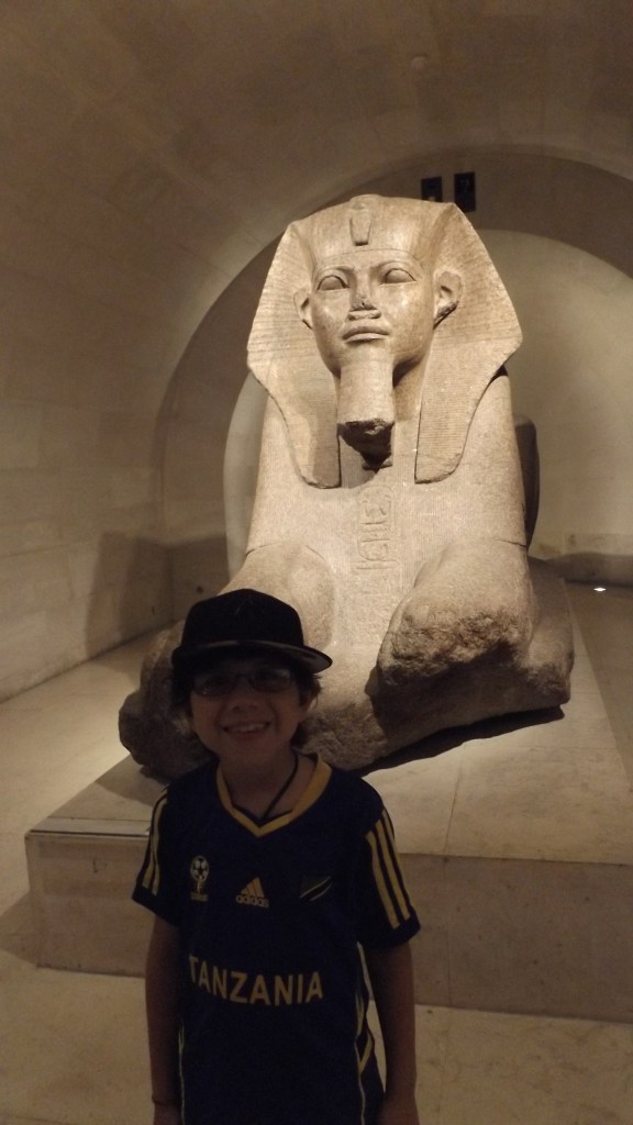 Egyptian exhibit in the Louvre