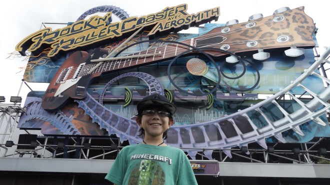 Aerosmith Rollercoaster...first upside down ride!!