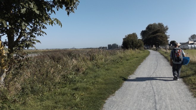 Hiking to Mont St Michel