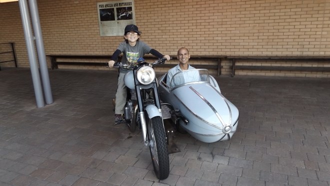 Riding Hagrid's motorcycle