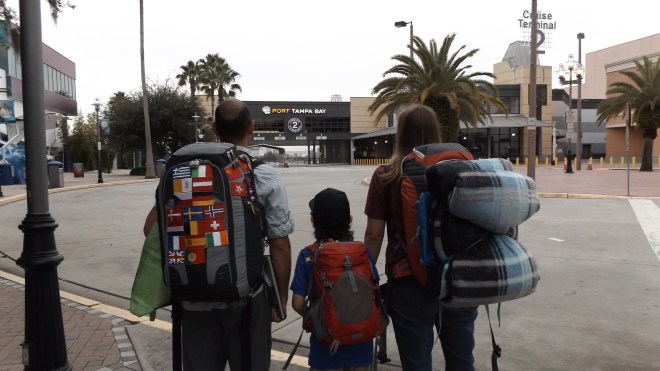 Around the world and back with just 3 backpacks!